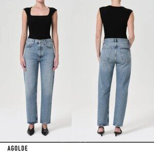 AGOLDE 90's Pinch Waist High Rise Straight - NAVIGATE